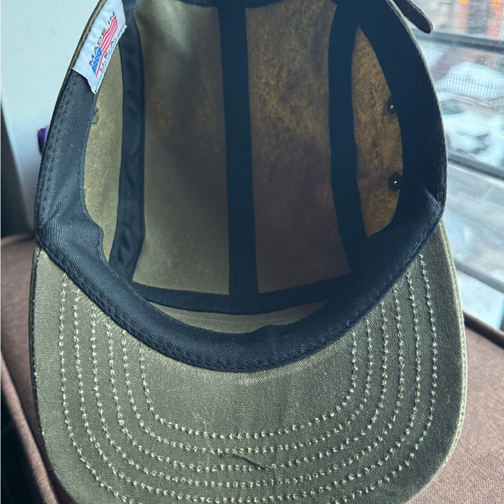 Gustin Olive Waxed Canvas 5-Panel Camp Hat - Picture 4 of 7